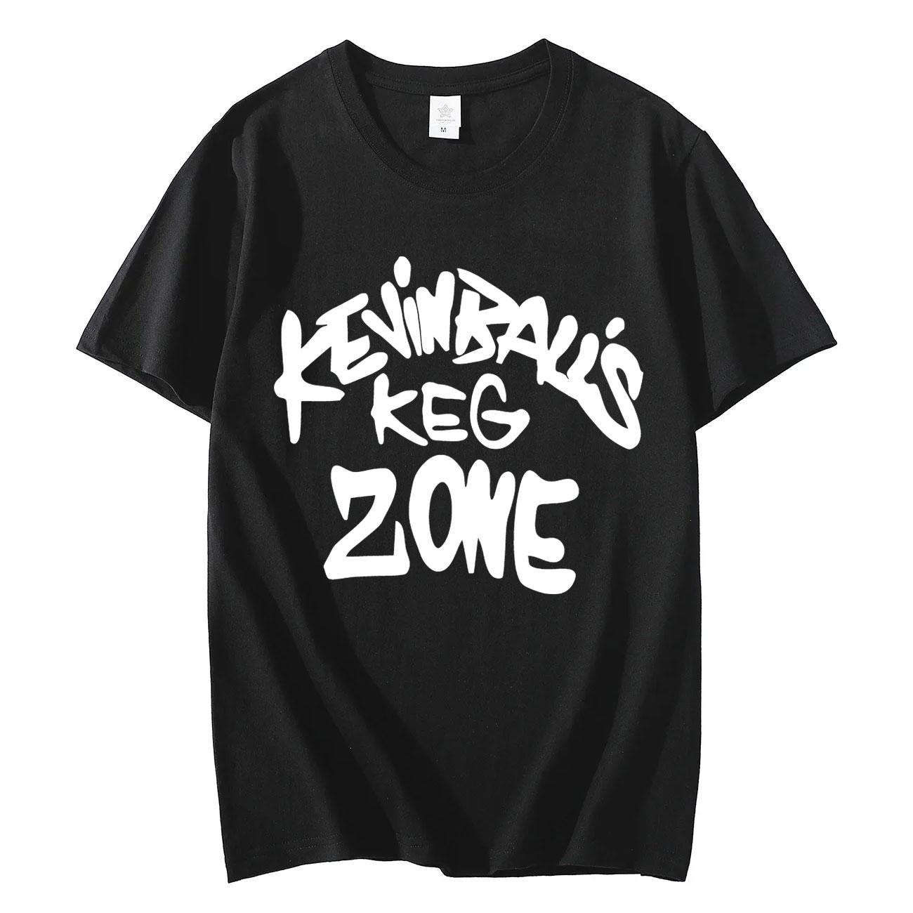 

TV Series Shameless Kevin Balls Keg Zone Print Tshirt High Street Fashion Trend T Shirt Men Women Casual Loose Cotton Tshirts 4XL