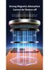 Adjustable LED Magnetic Wireless Car Charger for iPhone 15 Holder