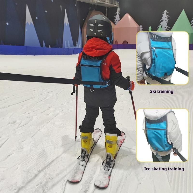 Ski Harness For Kids Child Snowboard Harness With Backpack Adjustable Snowboard Training Belt Children Speed Control Leash