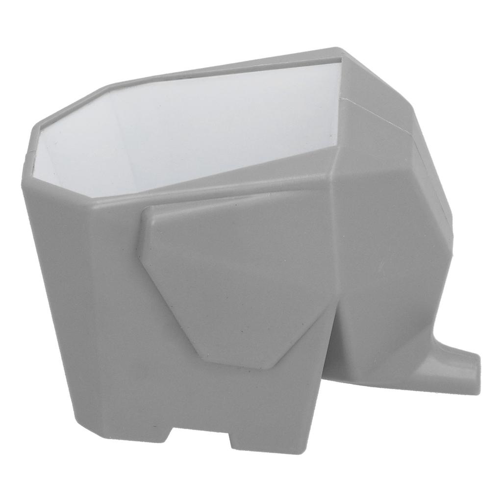 Kjøkken Servise Avrenningsstativ Plast Elefantform Oppbevaringsstativ Avrennende Verktøy for HjemmetGrå