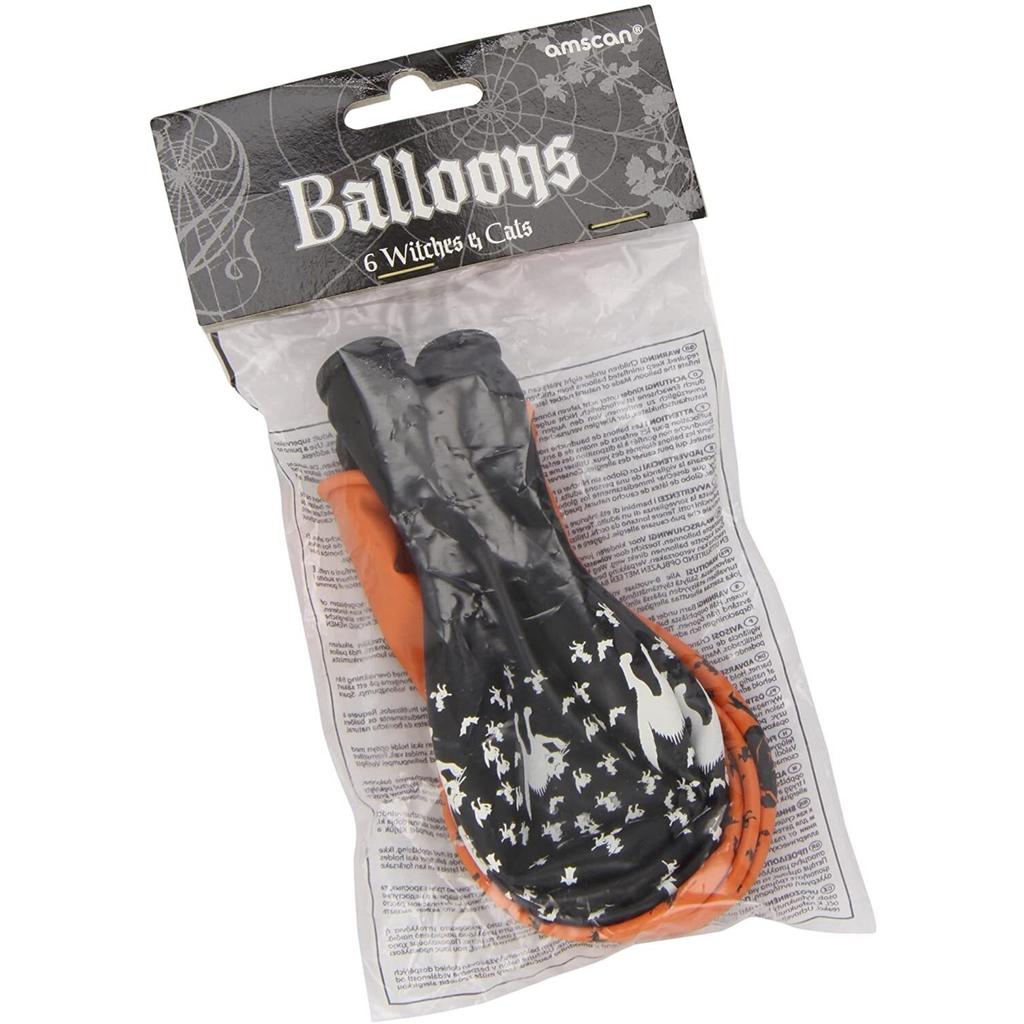 Amscan Latex Halloween Balloons (Pack of 6)