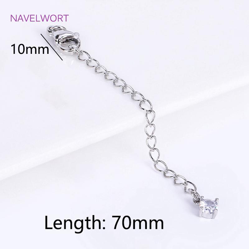 18 Karat Vergoldete 7,5 cm Verlängerungskette Für Schmuckherstellung, Handgefertigte DIY Armband Halskette Verlängerer Ketten Zubehör Teile