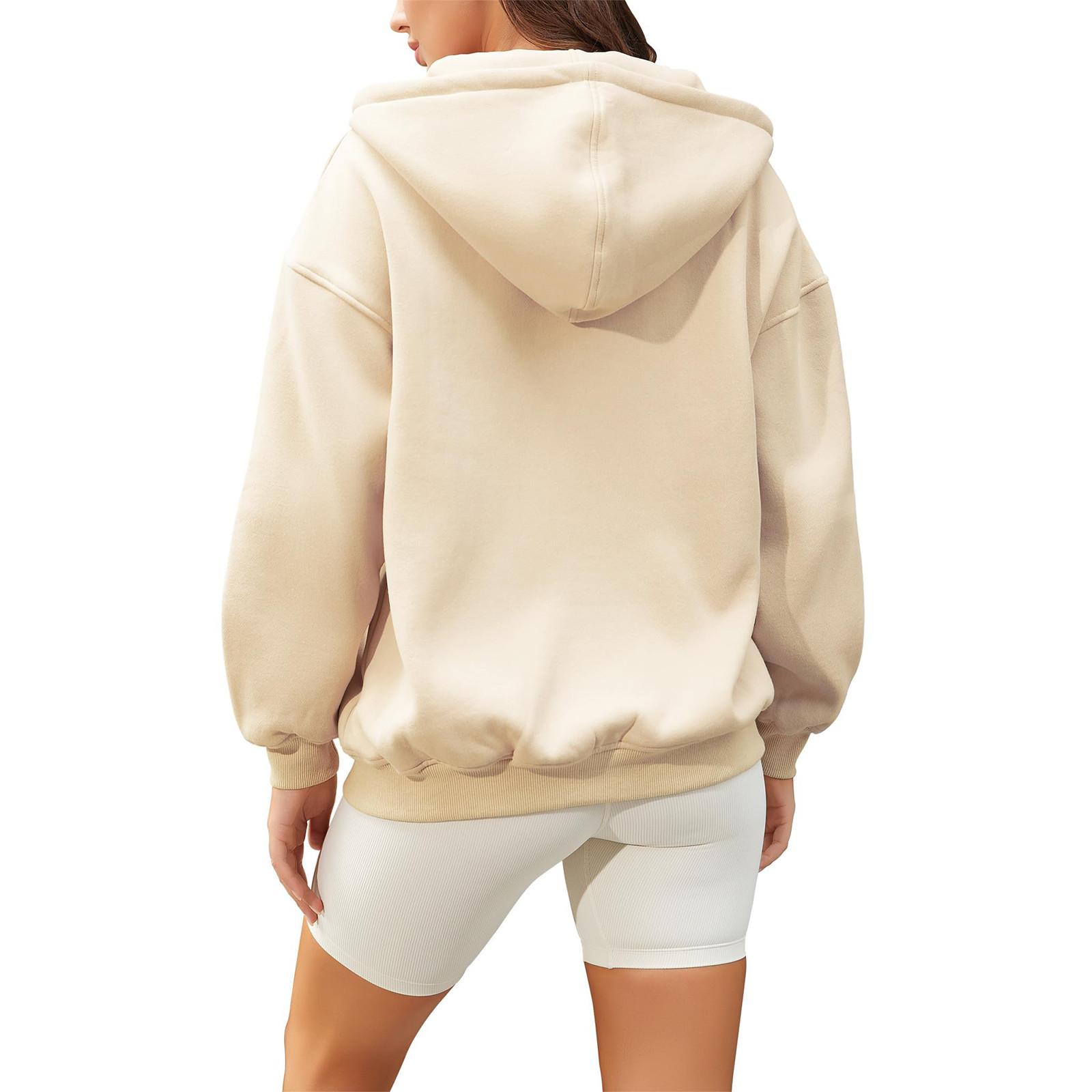 Женские толстовки с капюшоном на молнии с длинным рукавом — фото 5