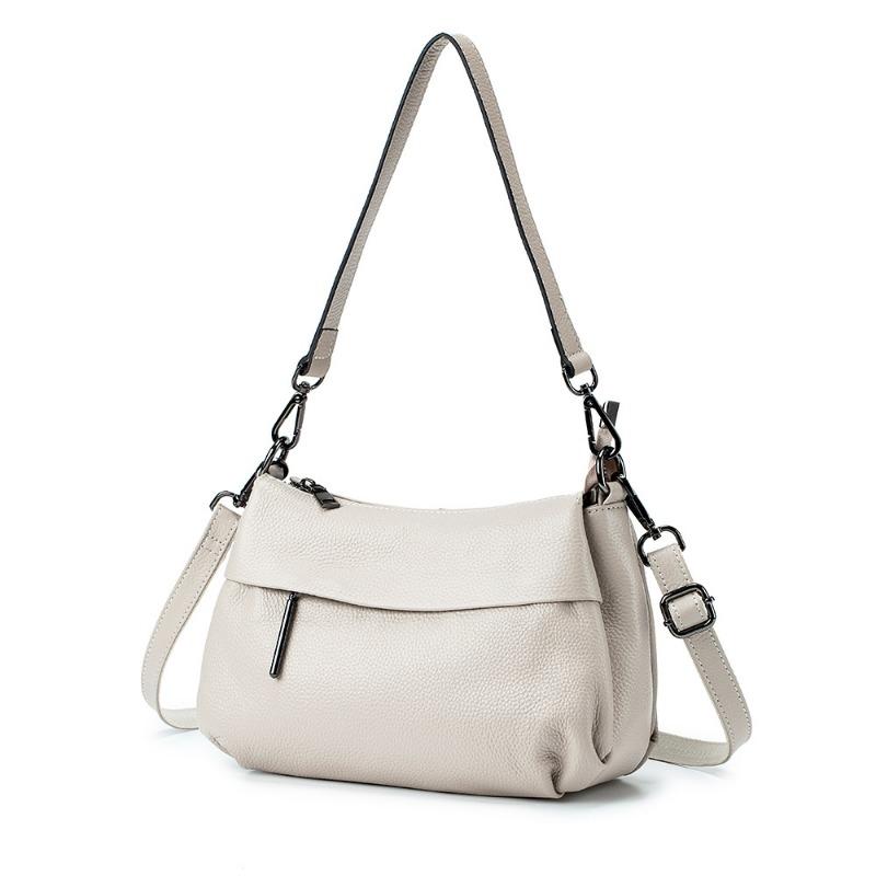 Genuine Leather Crossbody Bag Casual Bag Women's Fashion Handbag Top Layer Cowhide All-match Shoulder Bag Large Capacity