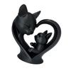 Mother and Child Cats Statues Animal Sculptures Cats Figurines Ornament for Living Room,Bookshelf,Side Table Decorations