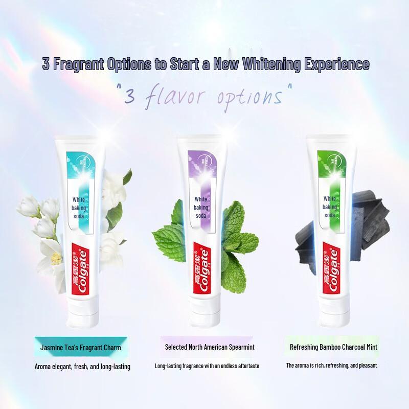 Colgate Baking Soda Whitening Toothpaste, Bamboo Charcoal Mint