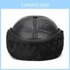 Timeless Appeal Elderly Men Luxury Bomber Trapper Winter Outdoor Hat Cap