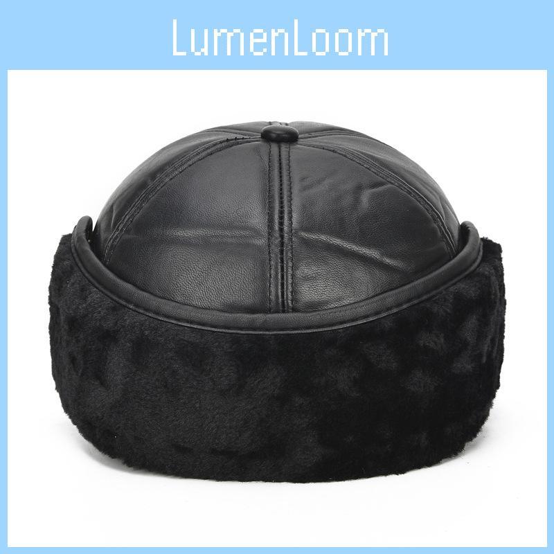 Timeless Appeal Elderly Men Luxury Bomber Trapper Winter Outdoor Hat Cap