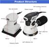 240W Wood Sander Furniture Metal Polisher Electric Sander Paint Grinder Buffer Grinding Machine