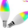 WiFi Smart Candle Lamp with Alexa Voice Control, RGBCW E14 Desk Bulb