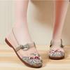 New Cloth Shoes Flat-soled Mother Shoes Ethnic Style Soft-soled Comfortable Embroidered Shoes Hanfu Shoes