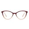 Clear TR90 Women Cat Eye Glasses Frame Plastic Transparent Kitten With Spring Hinge For Prescription Optical Lenses With Recipe