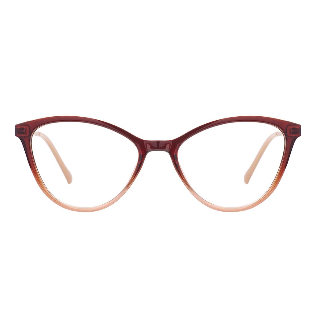 Clear TR90 Women Cat Eye Glasses Frame Plastic Transparent Kitten With Spring Hinge For Prescription Optical Lenses With Recipe