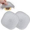 Durable Silicone Square Shower Drain Cover Prevents Sink Clogging, Shower Drain Strainer, Adsorption Sink Strainer, Convenient