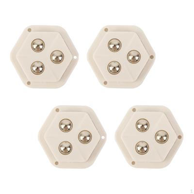 4 Pieces Caster Wheels Rotatable Swivel Paste Type Casters for Storage Box