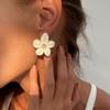 Multicolored Flower Earrings Alloy Spring Summer Earrings Exquisite Jewelry Gift  Women