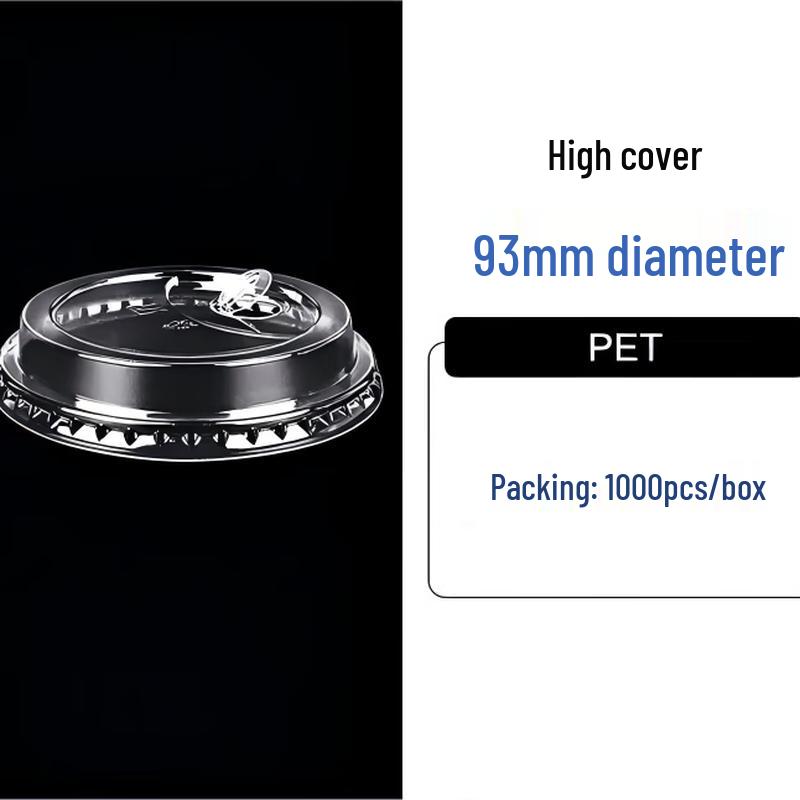 WS93 Einweg-PET-Kaltgetränkebecherdeckel