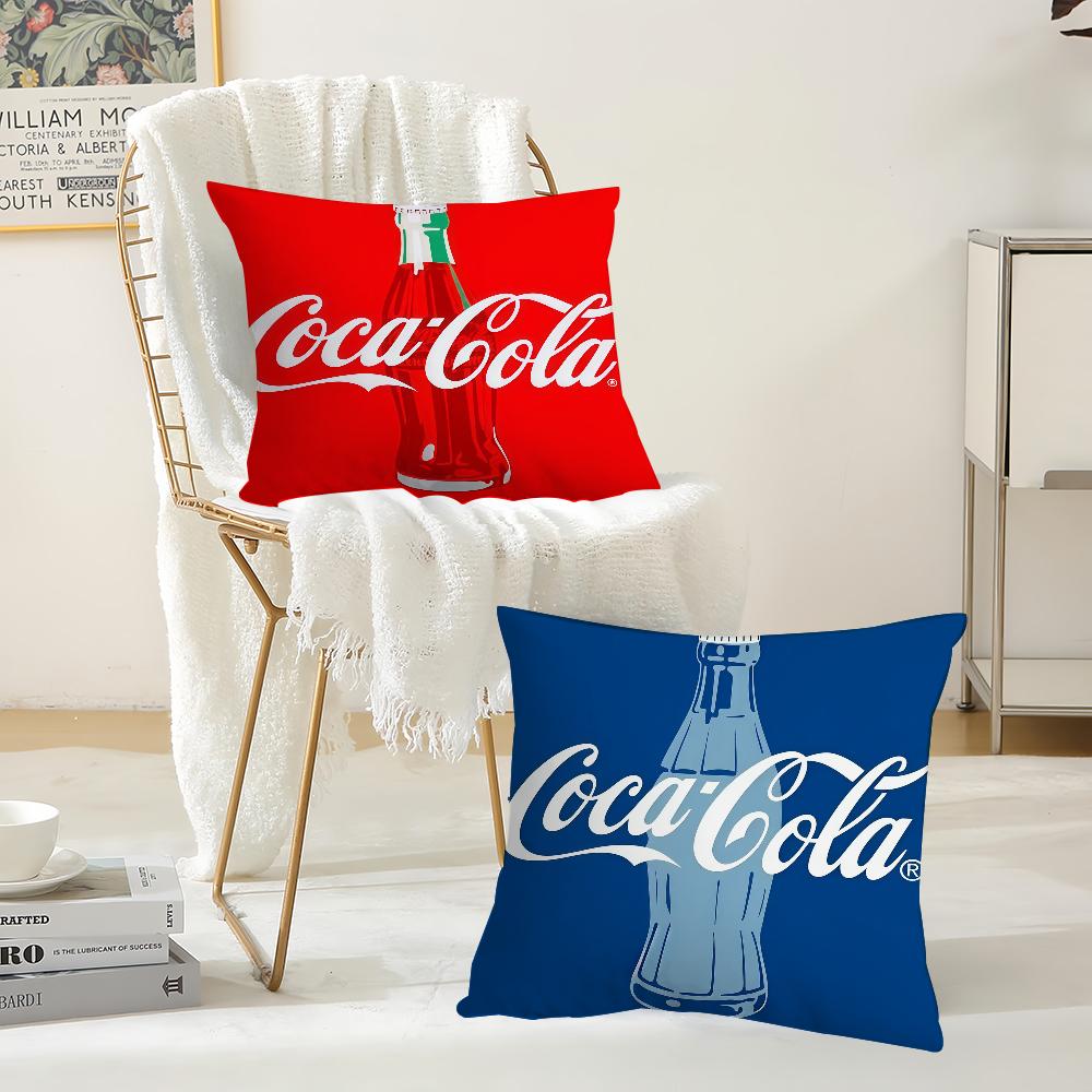Fashion Print CCoca CCola Pillow Case Suitable For Bedrooms Living Rooms Cars Home Decoration