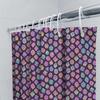 Dice Shower Curtain Dungeon Fantasy Gaming Decor Bathroom Set Dark Purple Backdrop Rpg Lover Gift Home