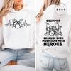 Autumn Fleece Hoodie Drum Heartbeat Print Hooded Drummer Fashion Sweatshirt Long Sleeve Top Drumming Music Musician Band Hoodies