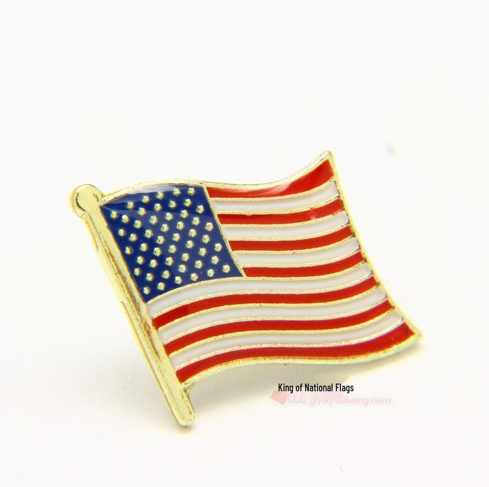 World Flags Enamel Lapel Pin - UK & US Iron Brooch with Drip Glue and Baking Paint Finish.