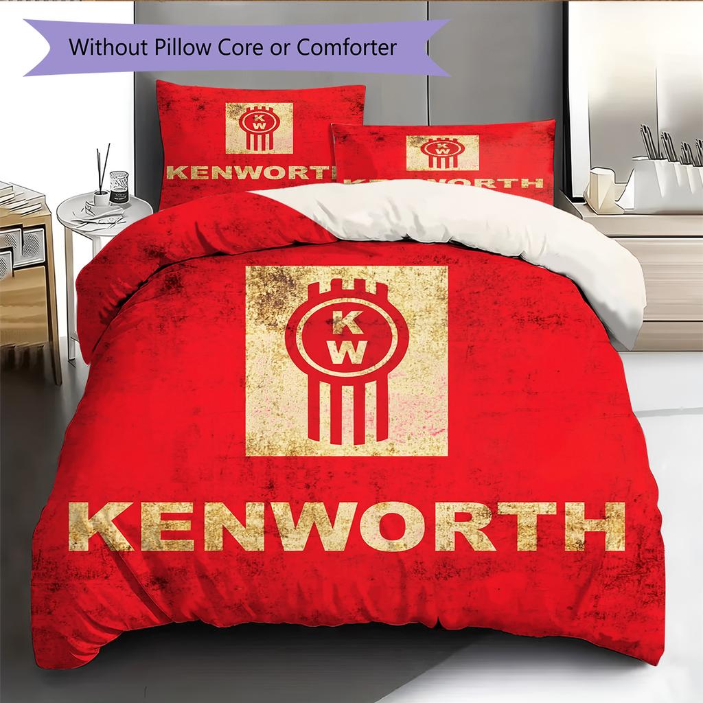 Kenworth Pattern Bedding Home Decoration Birthday Gift (1 * duvet cover + 2 * pillowcase, without core)