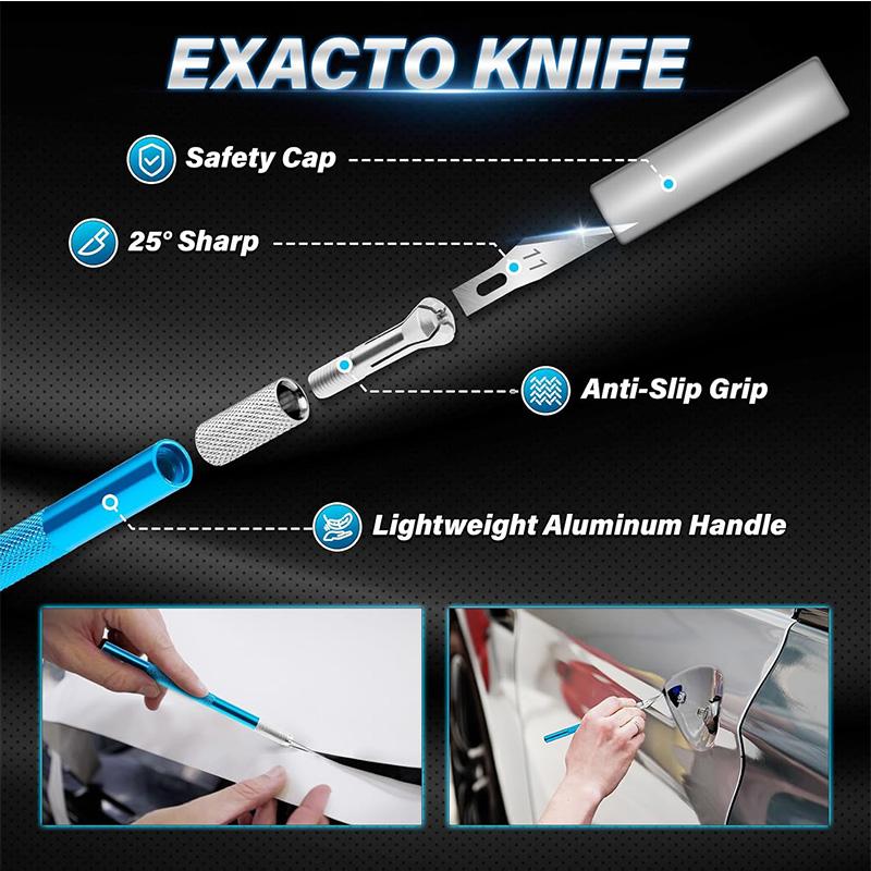Carving Craft Knives Set Precision Hobby Knife Kit with Aluminum Body for Art Cutting Model Making DIY Scrapbooking Stencil