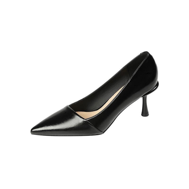 

Острый тонкий каблук Французский неглубокий носок высокие каблуки женские летние новые темпераментные туфли на высоком каблуке одинарные женские 40