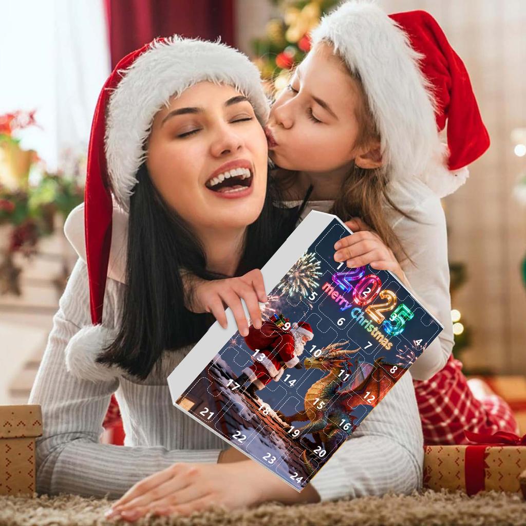 2D Advent Calendar 24 Days Countdown Calendar With Musical Character Collectibles, Advent Calendar