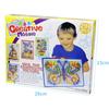 296PCS Colorful Mushroom Nails Pegboard Puzzle Set 3D Mosaic Jigsaw Game Building Blocks DIY Toys