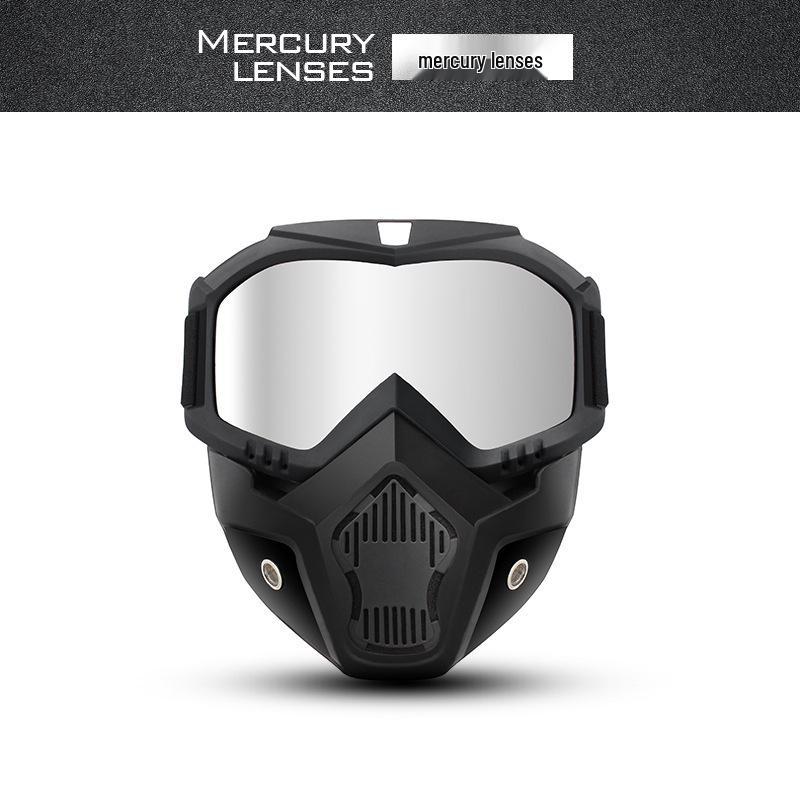 Full Face Motorcycle Helmet Goggles: Windproof, Sandproof, UV Protection