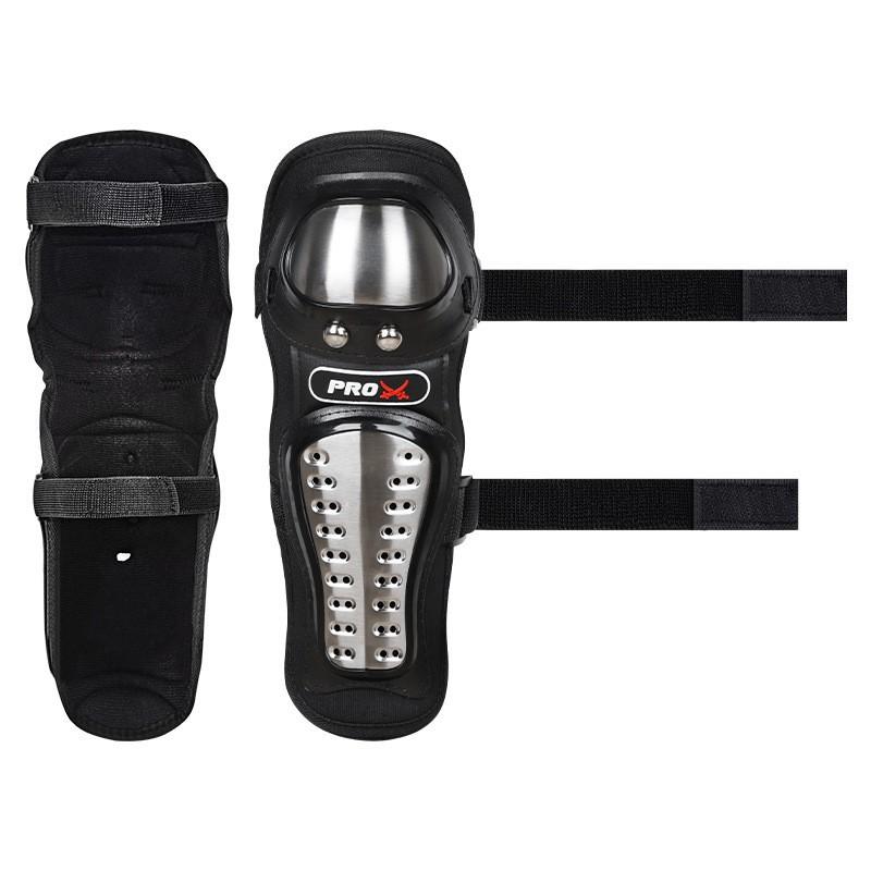 Stainless Steel Motorcycle Knee Elbow Guards Set 4pcs All-Season Crash Protection Adult Riders Cycling Protective Gear Safety