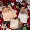 1 Set Christmas Stationery Gift Box Stickers+Paper Sheets For Scrapbooking Journal DIY,Planner Collage Diary Decoration Supplies