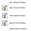 Dimmable LED Ceiling lights Cylinder Livingroom Kitchen Bedroom Foyer Offcer Rose Gold 5W 10W 15W 20W Ceiling lamp