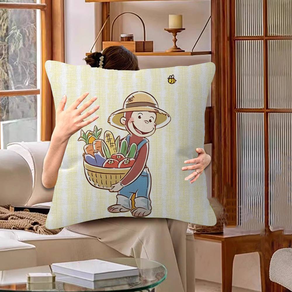 MONKEY CARTOON C-Curious GeorgeS pillow cover sofa cushion cover home room decoration children gift
