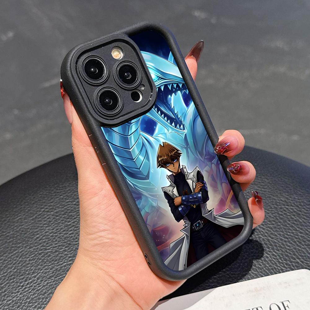 Yugioh Seto Kaiba Phone Case for iPhone 17 16 15 14 13 12 11 Air Pro Max Plus Black Soft TPU Shockproof Cover