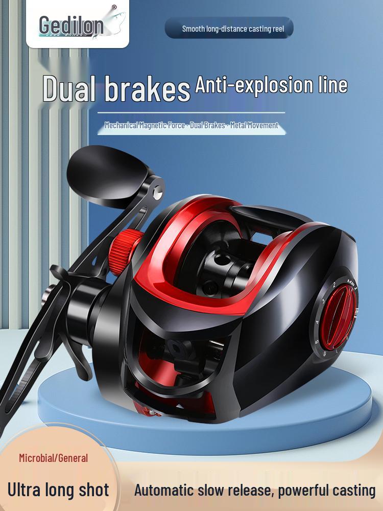 Full Metal Anti-Backlash Baitcasting Fishing Reel for Long Casts