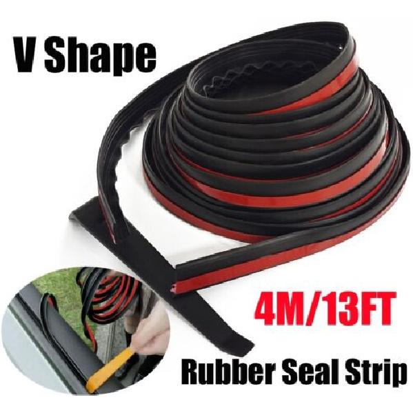V Type Car Door Window Seal Strips Soundproofing Sealing Weatherstrip Universal