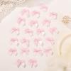 100Pcs/Set Polychrome Satin Bows Patches Applique Mini Bow Tie DIY Clothes Sewing Decoration