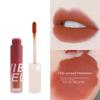 VIBELY Fumo Leggero Opaco Velluto Opaco Lip Slush Impermeabile Lunga Durata Lucidalabbra Bianco