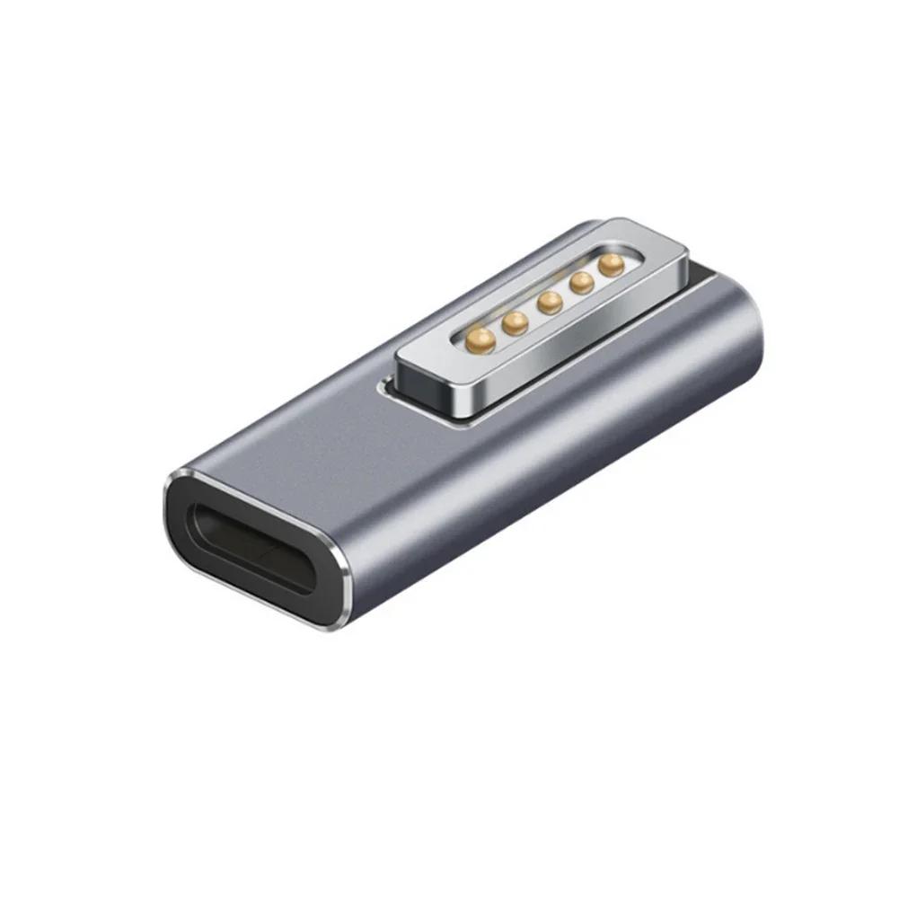 Adaptateur Magnétique PD USB Type C pour Magsafe1 Magsafe 2 MacBook Pro Max 5A Charge Rapide Convertisseur Prise Magnétique Femelle USB C