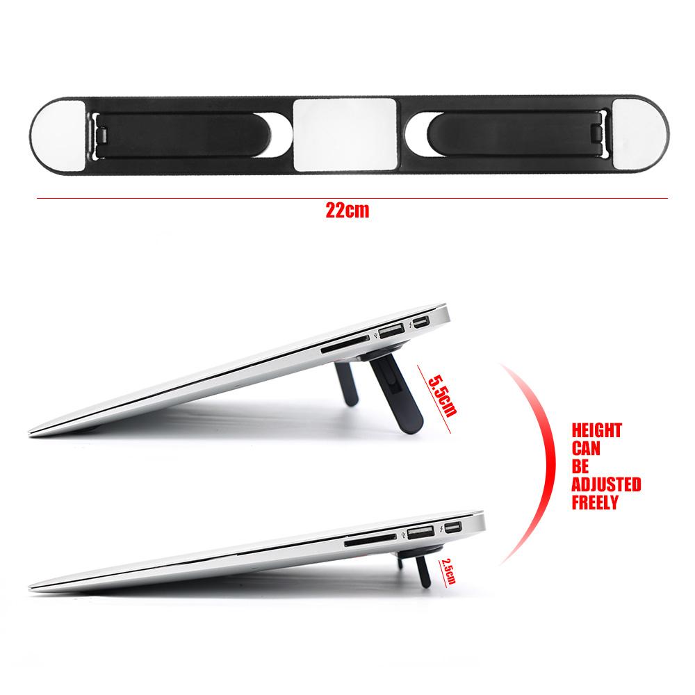 Universal Laptop Riser Stand for Macbook ThinkBook Dell Notebook Cooling Pad Ultra thin Invisible Laptop Bracket