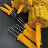 Edelstahl Maisgabel 12/8 Stück Mit Box Anti-Verbrühungs-Grill Maishalter Camping Obst BBQ Picknick Kochwerkzeuge Outdoor