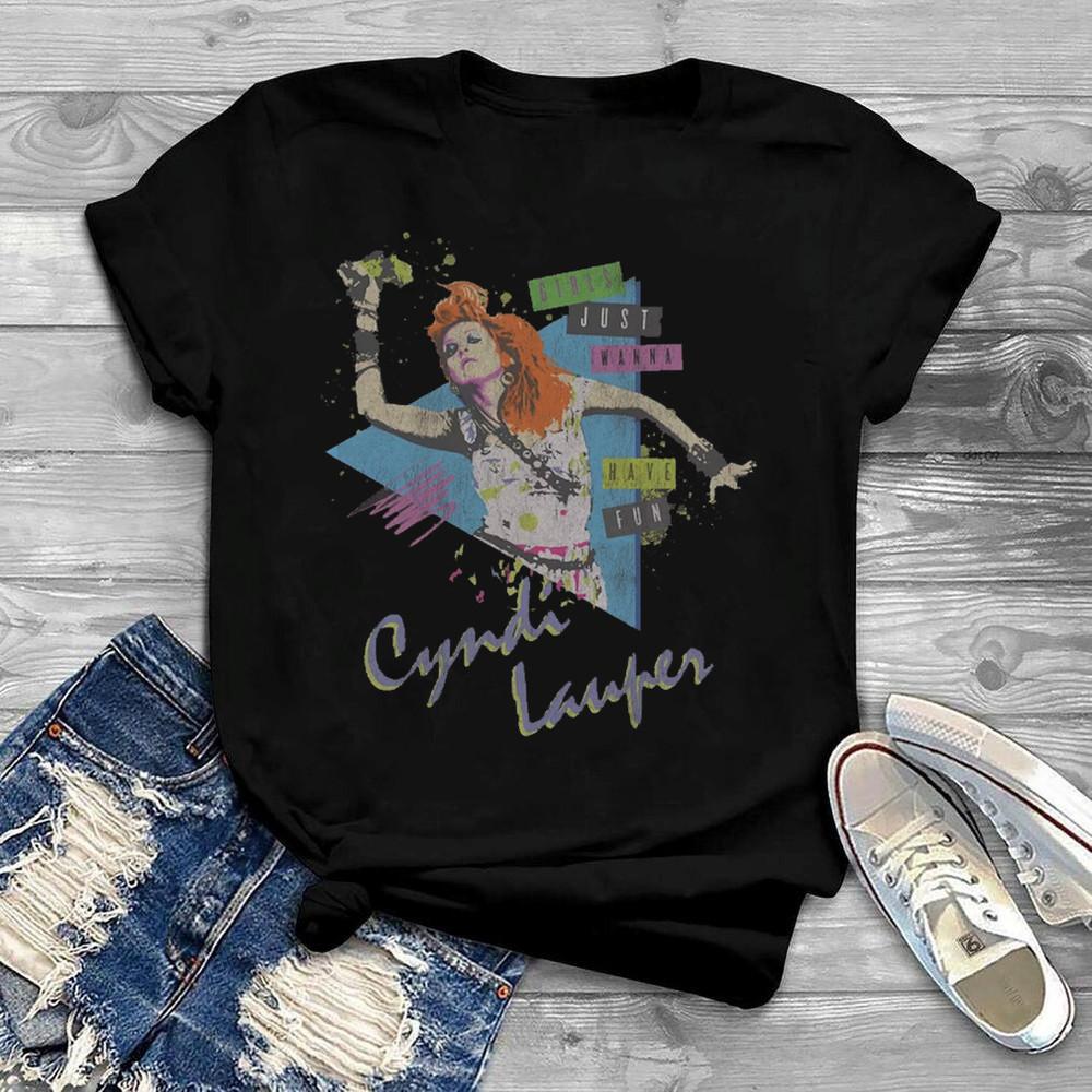 CYNDI LAUPER girls just wanna have fun unisex fullsize shirt Unisex T-Shirt XXXL