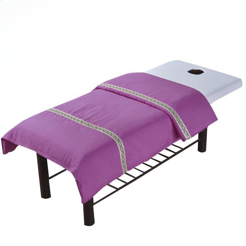 New Skin-friendly Cotton Solid Color Beauty Salon Bedspread Quilt Cover Massage Bed Cover Fumigation Bed