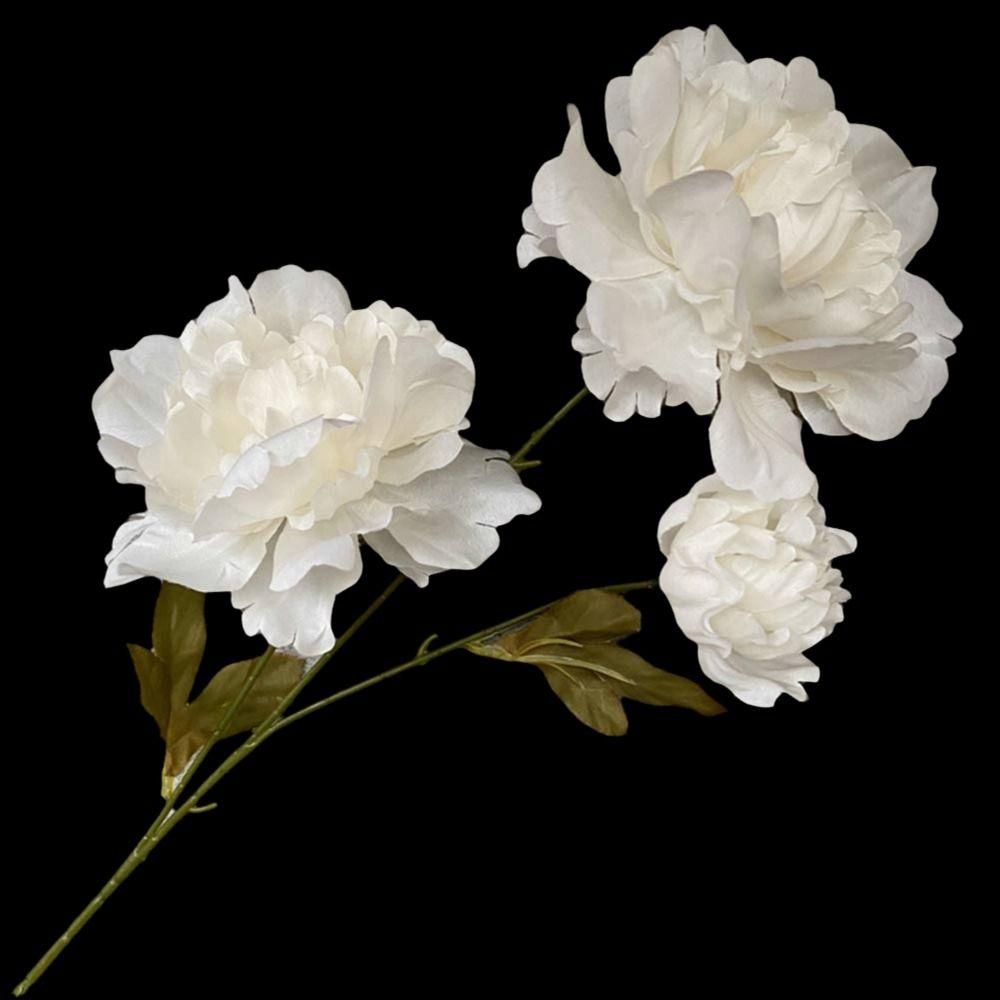 3 Heads Lifelike Flowers Multicolor Faux Flower Peony Peony Artificial Flower  Home Decoration