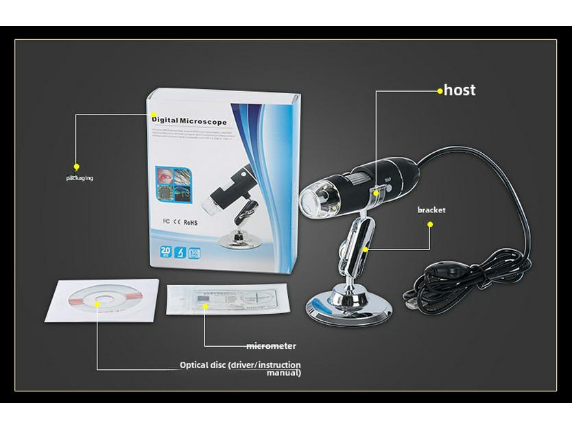 USB-Handmikroskop 1600X Biologische Lupe