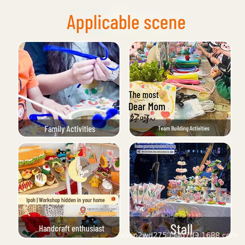 DIY Wool Twist Stick Toy Kit for Kids