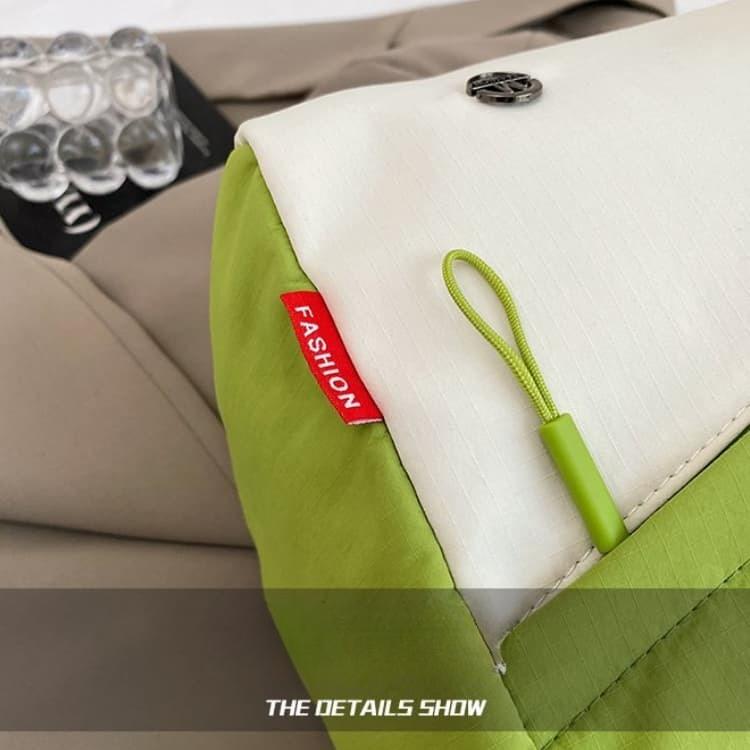 Color-blocked wet and dry separation gym bag travel bag