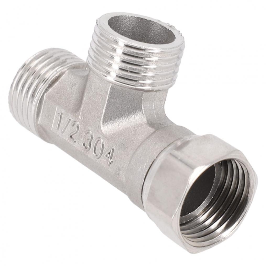 Stainless Material T Adapter 3 Ways Valve Remove Or Clean